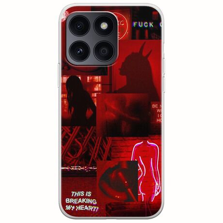 Aesthetic Red Honor X8b Flexible TPU (Διάφανη Σιλικόνη)