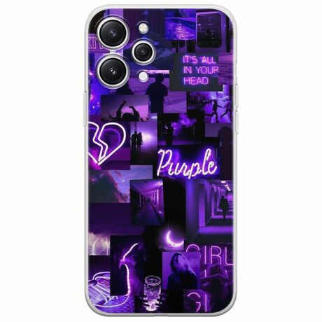 Aesthetic Purple Xiaomi Redmi 12 5G Flexible TPU (Διάφανη Σιλικόνη)