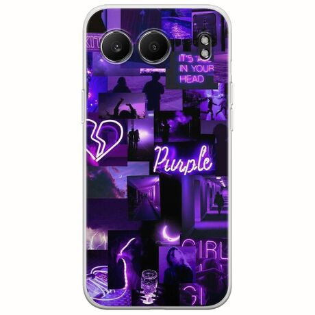Aesthetic Purple OnePlus Nord 4 5G Flexible TPU (Διάφανη Σιλικόνη)