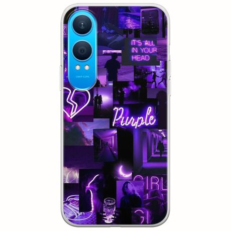 Aesthetic Purple OnePlus Nord CE4 Lite 5G Flexible TPU (Διάφανη Σιλικόνη)