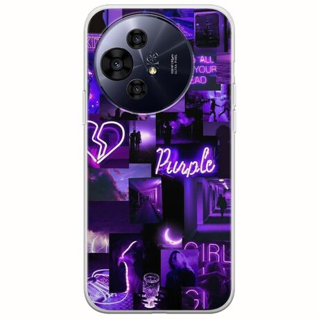 Aesthetic Purple TCL 50 PRO NXTPAPER 5G Flexible TPU (Διάφανη Σιλικόνη)