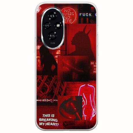 Aesthetic Red Honor 200 5G Flexible TPU (Διάφανη Σιλικόνη)