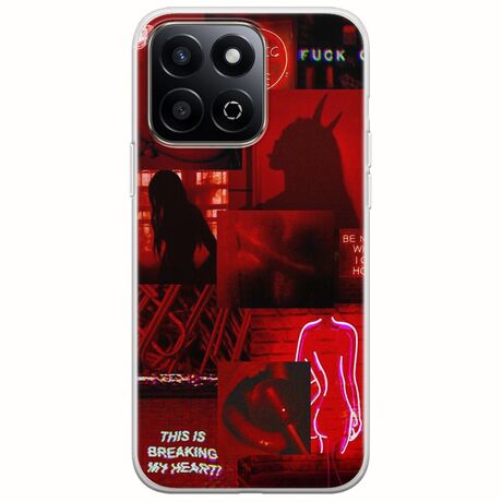 Aesthetic Red Honor 200 Smart 5G Flexible TPU (Διάφανη Σιλικόνη)