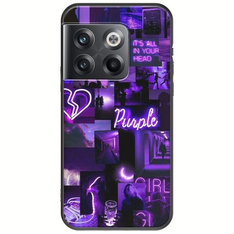 Aesthetic Purple OnePlus 10T 5G Black TPU (Μαύρη Σιλικόνη)