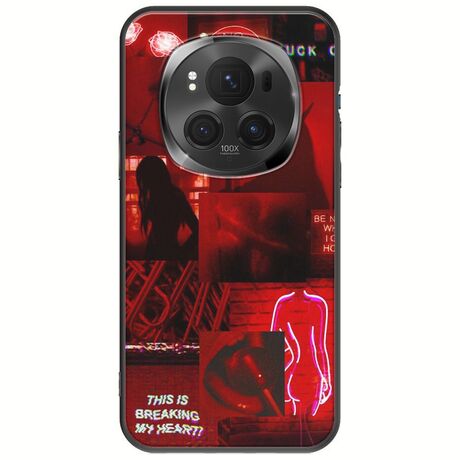 Aesthetic Red Honor Magic 6 Pro 5G Black TPU (Μαύρη Σιλικόνη)