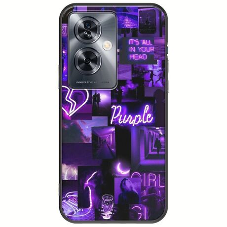 Aesthetic Purple OnePlus Nord N30 SE 5G Black TPU (Μαύρη Σιλικόνη)