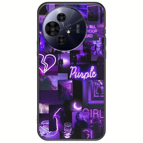 Aesthetic Purple TCL 50 PRO NXTPAPER 5G Black TPU (Μαύρη Σιλικόνη)
