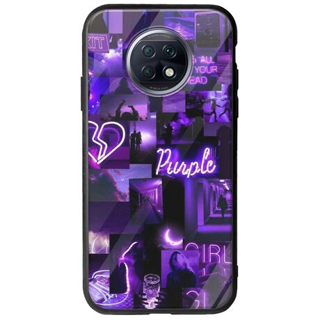 Aesthetic Purple Xiaomi Redmi Note 9T 5G Groove TPU (Tempered Glass και TPU)