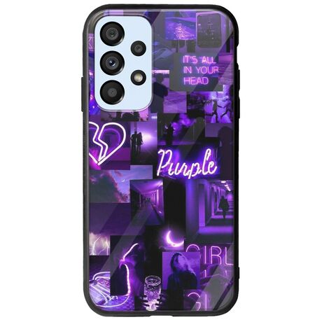 Aesthetic Purple Samsung Galaxy A53 5G Groove TPU (Tempered Glass και TPU)