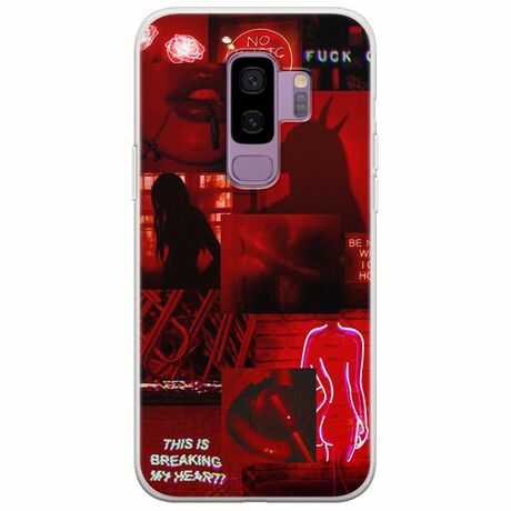Aesthetic Red Samsung Galaxy S9 Plus Flexible TPU (Διάφανη Σιλικόνη)
