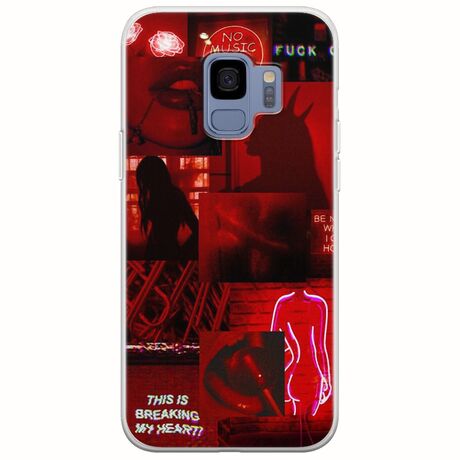 Aesthetic Red Samsung Galaxy S9 Flexible TPU (Διάφανη Σιλικόνη)