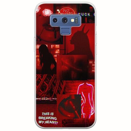 Aesthetic Red Samsung Galaxy Note 9 Flexible TPU (Διάφανη Σιλικόνη)