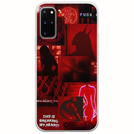 Aesthetic Red Samsung Galaxy S20 Plus Flexible TPU (Διάφανη Σιλικόνη)