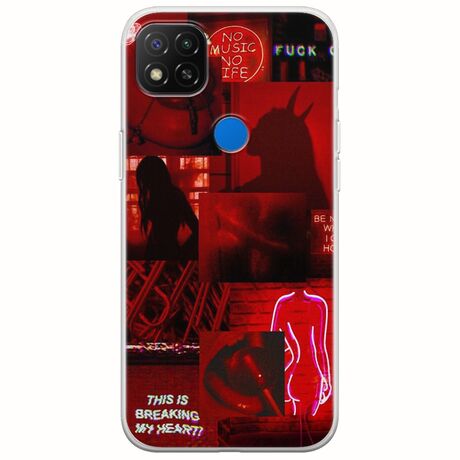 Aesthetic Red Xiaomi Redmi 9C Flexible TPU (Διάφανη Σιλικόνη)