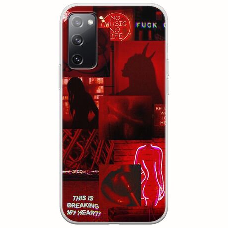 Aesthetic Red Samsung Galaxy S20 FE Flexible TPU (Διάφανη Σιλικόνη)