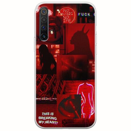 Aesthetic Red Realme X3 Flexible TPU (Διάφανη Σιλικόνη)