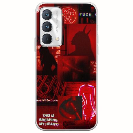 Aesthetic Red Realme GT Master Edition Flexible TPU (Διάφανη Σιλικόνη)