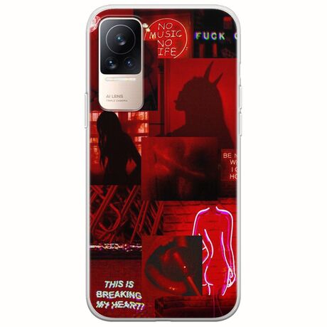 Aesthetic Red Xiaomi Civi Flexible TPU (Διάφανη Σιλικόνη)