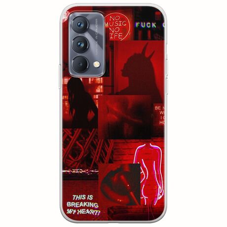 Aesthetic Red Realme GT 5G Flexible TPU (Διάφανη Σιλικόνη)