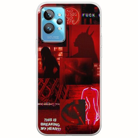 Aesthetic Red Realme GT2 Pro Flexible TPU (Διάφανη Σιλικόνη)