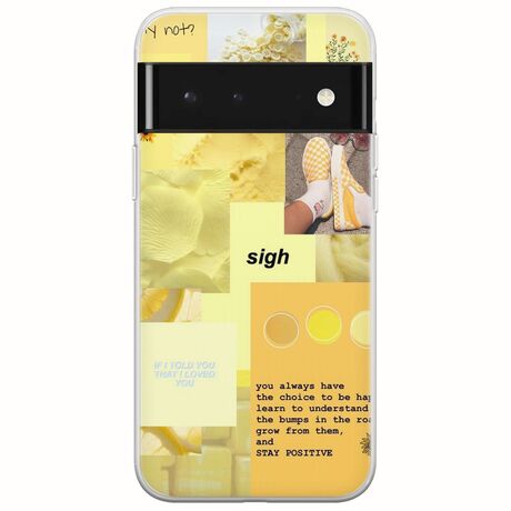 Aesthetic Yellow Google Pixel 6 Pro 5G Flexible TPU (Διάφανη Σιλικόνη)