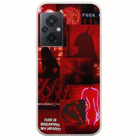Aesthetic Red Xiaomi Poco M5 Flexible TPU (Διάφανη Σιλικόνη)