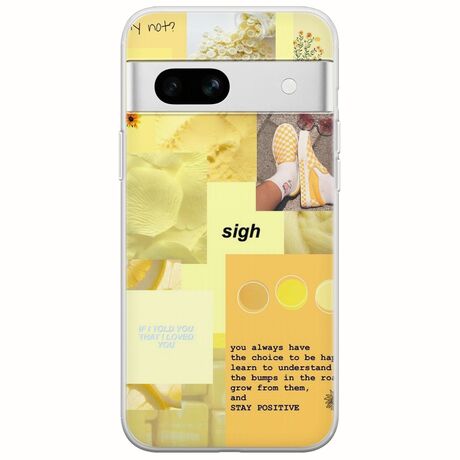 Aesthetic Yellow Google Pixel 7a 5G Flexible TPU (Διάφανη Σιλικόνη)