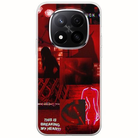 Aesthetic Red Xiaomi Poco X7 5G Flexible TPU (Διάφανη Σιλικόνη)