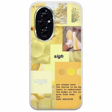 Aesthetic Yellow Honor 200 5G Flexible TPU (Διάφανη Σιλικόνη)