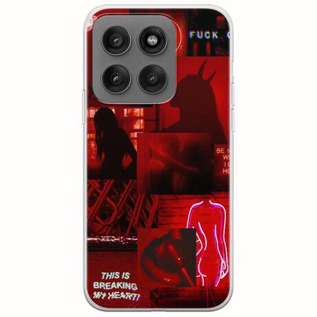 Aesthetic Red Motorola Edge 60 Pro 5G Flexible TPU (Διάφανη Σιλικόνη)