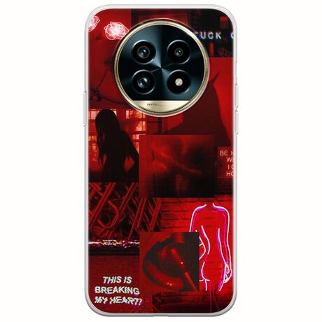 Aesthetic Red Realme 13 Pro 5G Flexible TPU (Διάφανη Σιλικόνη)