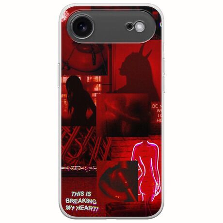 Aesthetic Red iPhone Air Flexible TPU (Διάφανη Σιλικόνη)