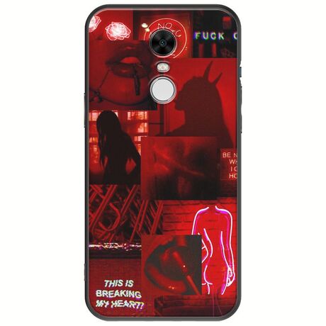 Aesthetic Red Xiaomi Redmi Note 4 / Note 4X Black TPU (Μαύρη Σιλικόνη)