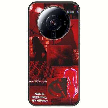 Aesthetic Red Xiaomi 12S Ultra Black TPU (Μαύρη Σιλικόνη)