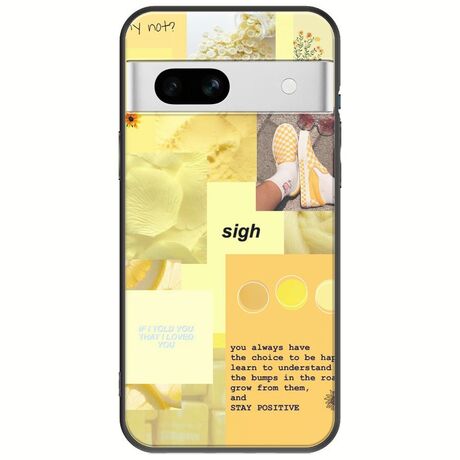 Aesthetic Yellow Google Pixel 7a 5G Black TPU (Μαύρη Σιλικόνη)