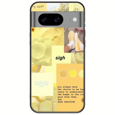 Aesthetic Yellow Google Pixel 8 5G Black TPU (Μαύρη Σιλικόνη)