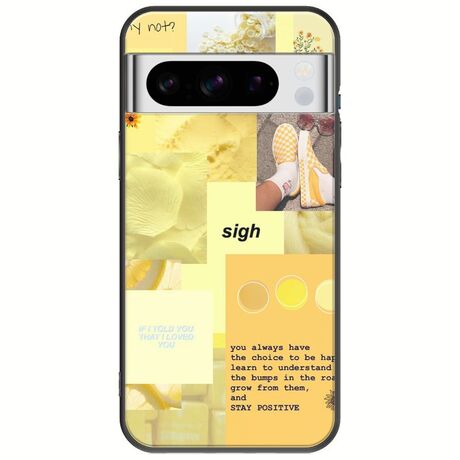 Aesthetic Yellow Google Pixel 8 Pro 5G Black TPU (Μαύρη Σιλικόνη)