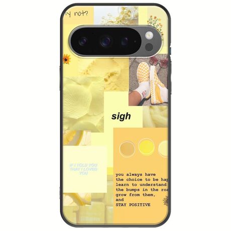 Aesthetic Yellow Google Pixel 9 Pro XL 5G Black TPU (Μαύρη Σιλικόνη)