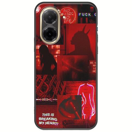 Aesthetic Red Xiaomi Redmi A5 4G Black TPU (Μαύρη Σιλικόνη)