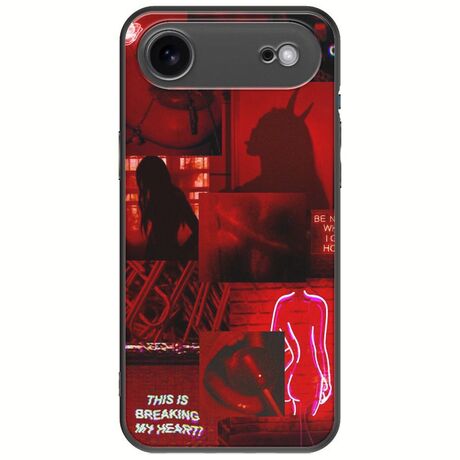 Aesthetic Red iPhone Air Black TPU (Μαύρη Σιλικόνη)