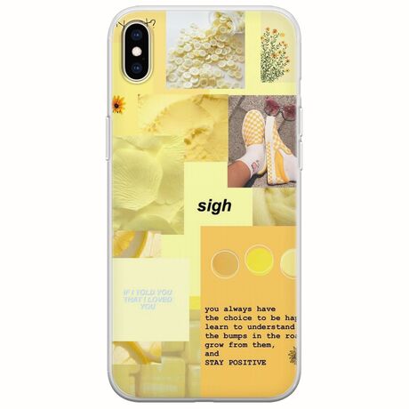Aesthetic Yellow iPhone X / XS Flexible TPU (Διάφανη Σιλικόνη)