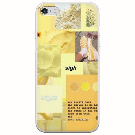 Aesthetic Yellow iPhone 6/6s Flexible TPU (Διάφανη Σιλικόνη)
