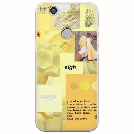 Aesthetic Yellow Huawei P9 Lite 2017 / P8 Lite 2017 Flexible TPU (Διάφανη Σιλικόνη)