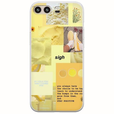 Aesthetic Yellow Huawei P10 Flexible TPU (Διάφανη Σιλικόνη)