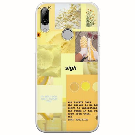 Aesthetic Yellow Huawei P20 Lite Flexible TPU (Διάφανη Σιλικόνη)