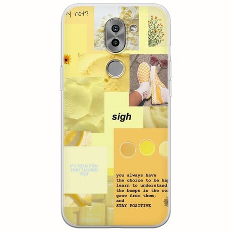 Aesthetic Yellow Huawei Honor 6X Flexible TPU (Διάφανη Σιλικόνη)