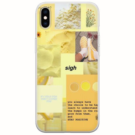 Aesthetic Yellow iPhone XS Max Flexible TPU (Διάφανη Σιλικόνη)