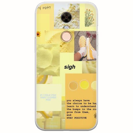 Aesthetic Yellow Xiaomi Redmi 5 Plus Flexible TPU (Διάφανη Σιλικόνη)