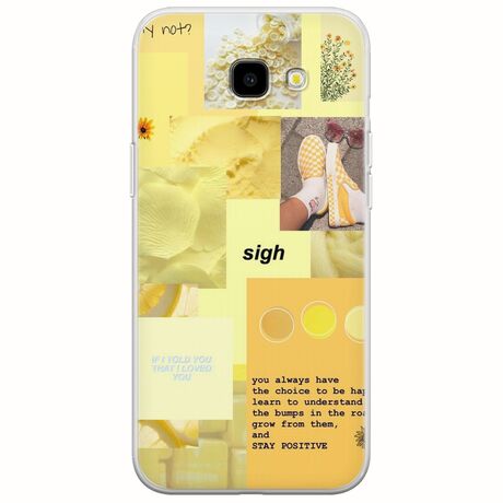 Aesthetic Yellow Samsung Galaxy J4 Plus Flexible TPU (Διάφανη Σιλικόνη)