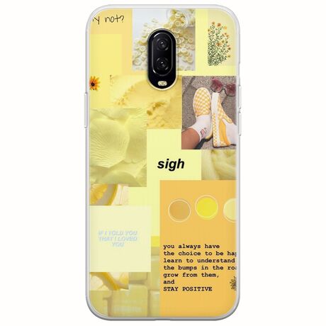 Aesthetic Yellow OnePlus 6T Flexible TPU (Διάφανη Σιλικόνη)